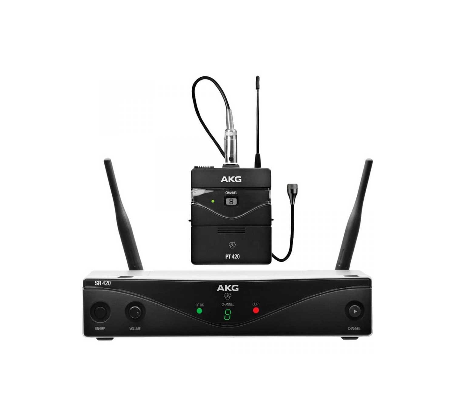 Micrófono Akg WMS420 PRESENTER SET Lavalier solapa