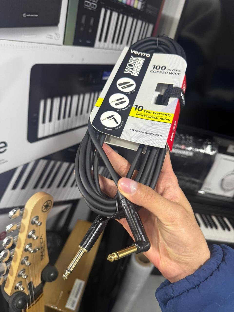 cable vento linea plug / plug 6.3 – 5 metros stage
