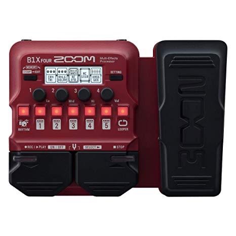 Zoom B1X FOUR Pedal Bajo Electrico efectos