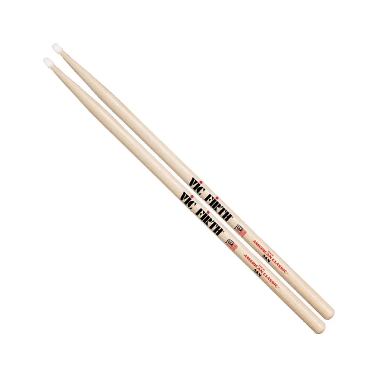 Baquetas Vic Firth 5AN American Punta Nylon Natural Madera