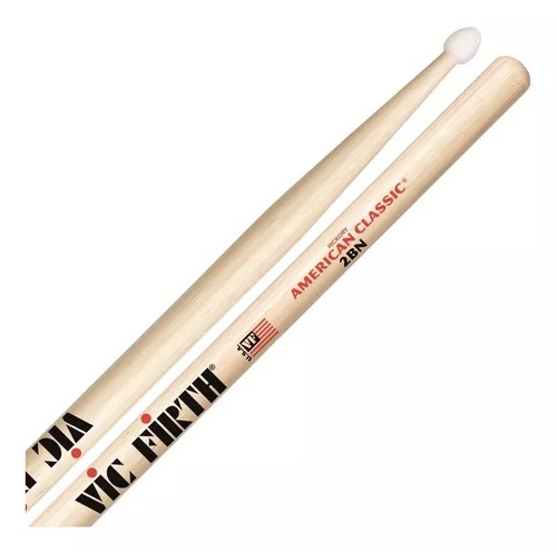 Baquetas Vic Firth 2BN American Punta Nylon Natural Madera