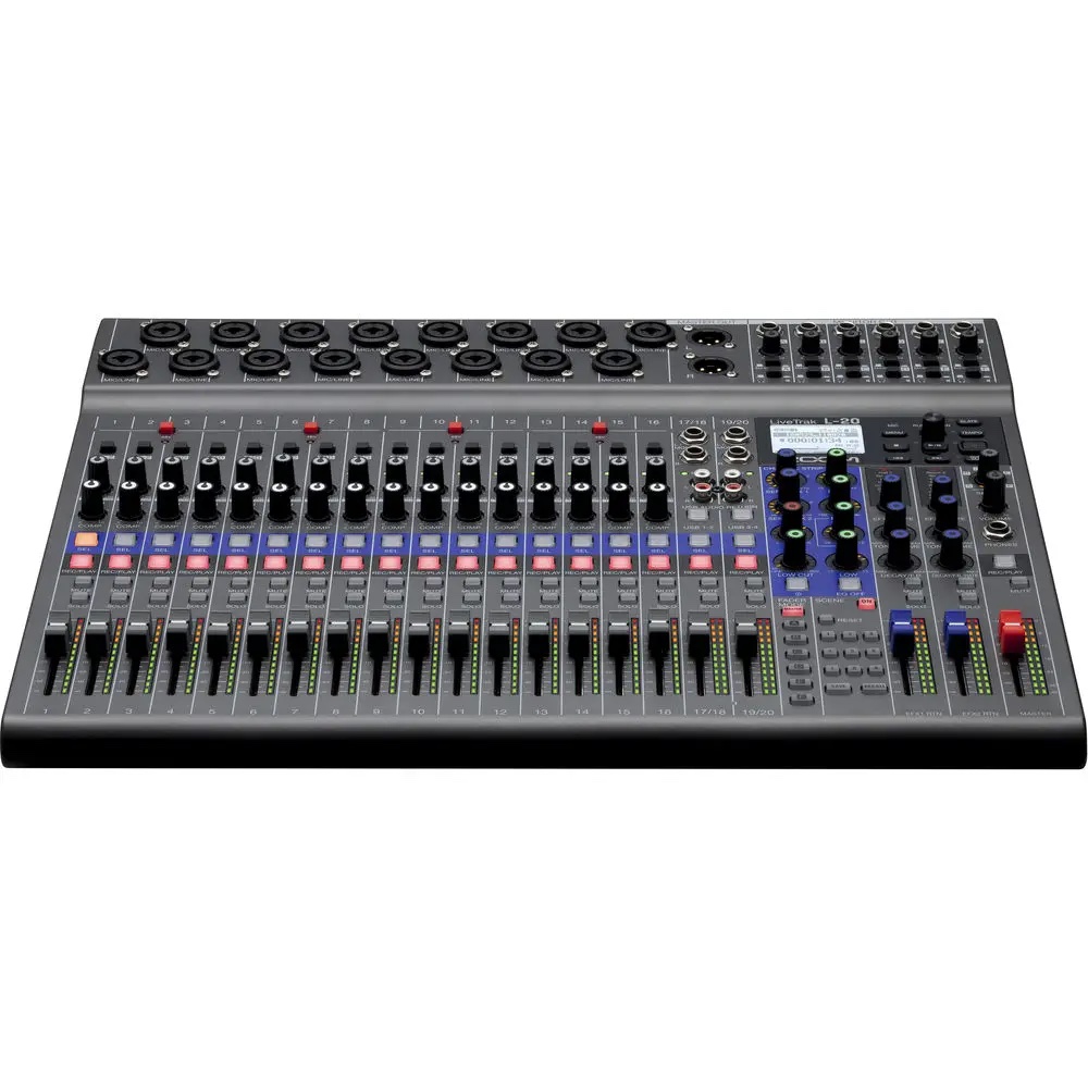 Mezclador Zoom LIVETRACK L-20 grabadora Interfaz USB