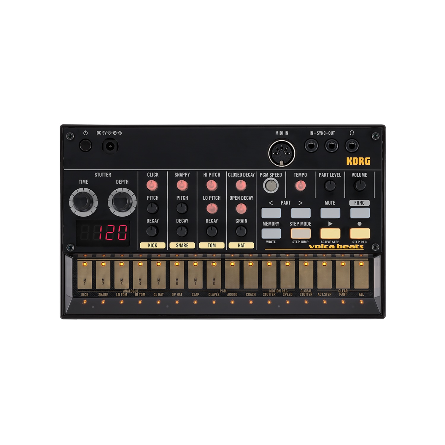 Maquina Korg Volca Beats Ritmos Analoga Negro