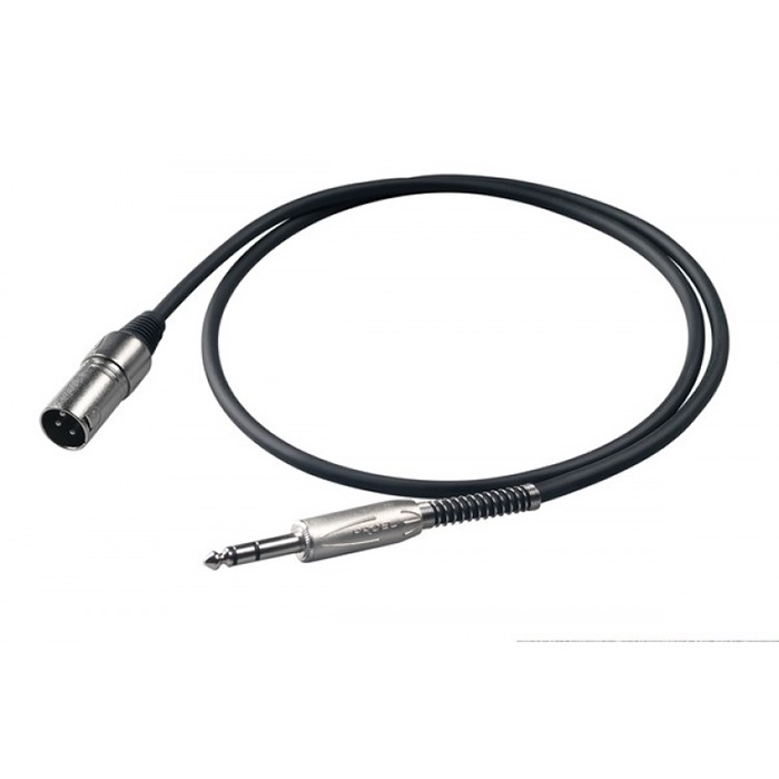 Cable Proel BULK230LU5 XLR Macho – 6.3 Stereo 5M