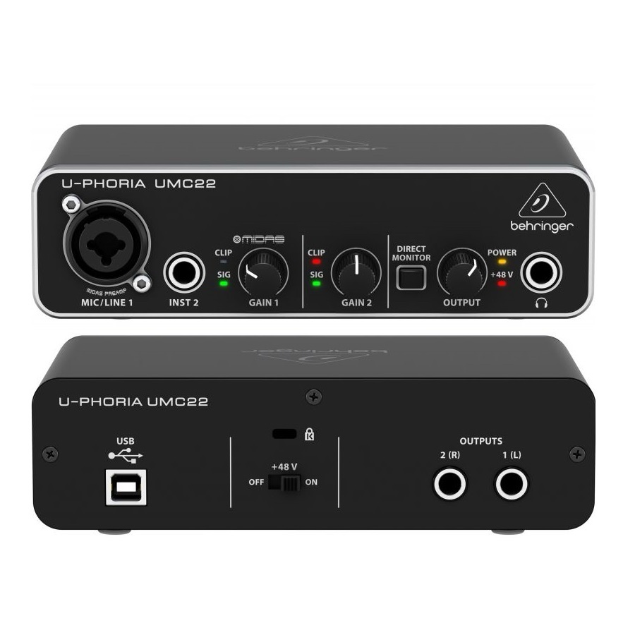 Interfaz Behringer UMC22 audio Interface