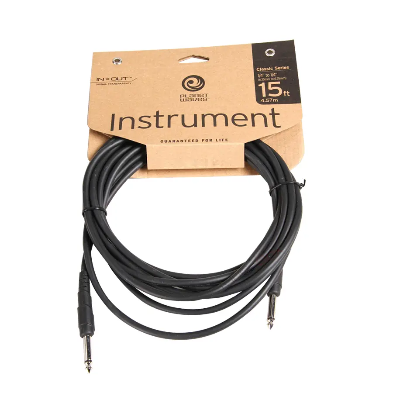 Cable D’addario PWCGT20 Instrumento 6.3 / 6.3 Negro 10M