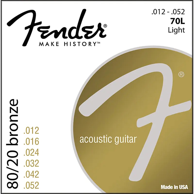 Encordado Fender 70L Electroacustica 0.12