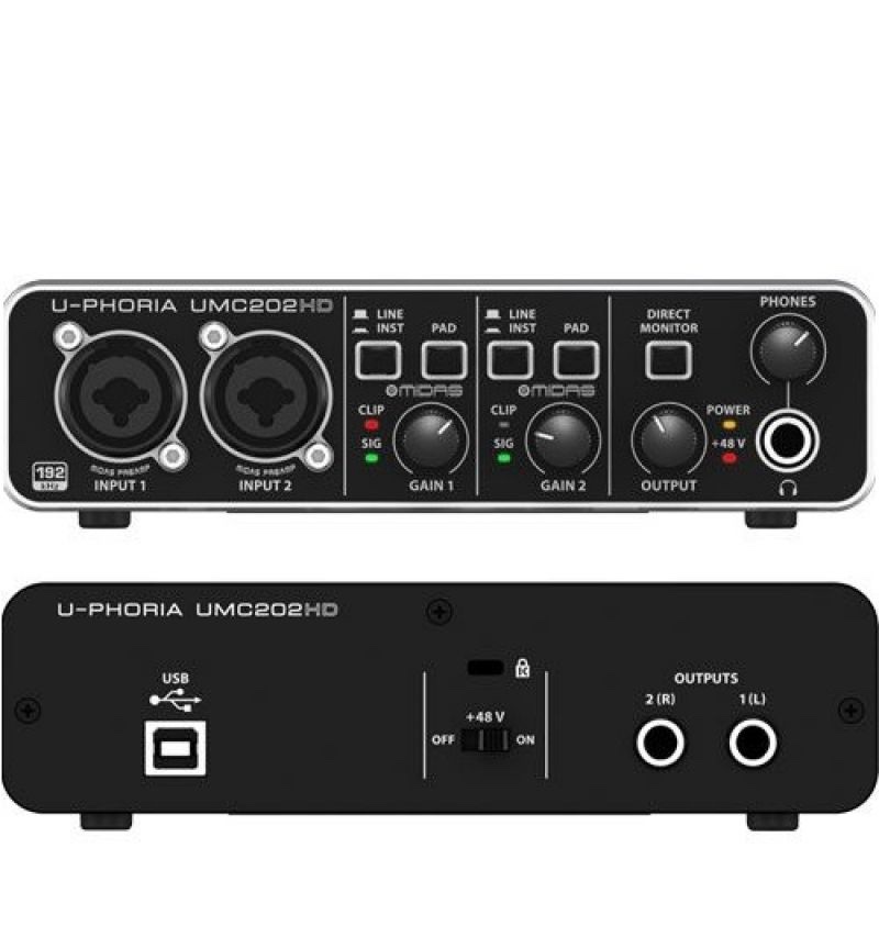 Interfaz Behringer UMC202HD audio Interface