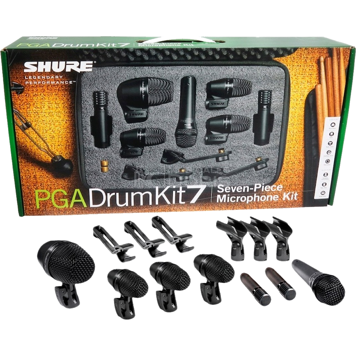 Micrófono Shure PGADRUMKIT7 bateria Set 7