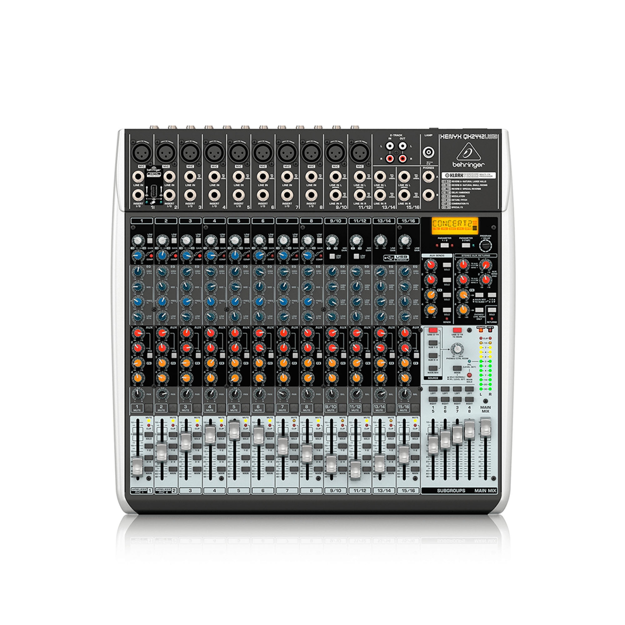 Consola Behringer QX2442USB Mezclador audio