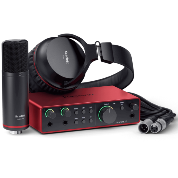 Focusrite Scarlett 2i2 Studio Interfaz Audio Usb-c 4ª Gen combo