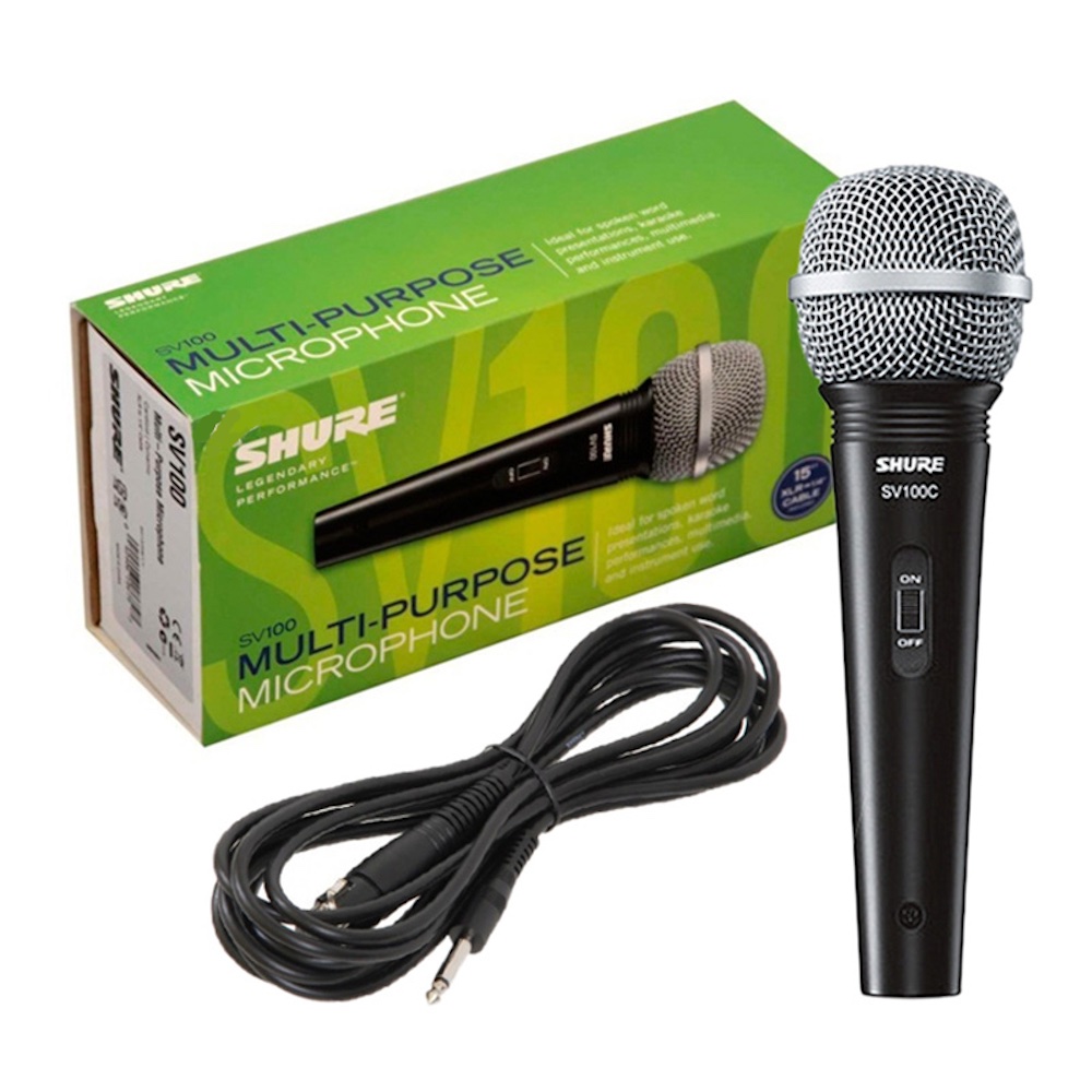 Micrófono Shure SV100 vocal de mano con cable