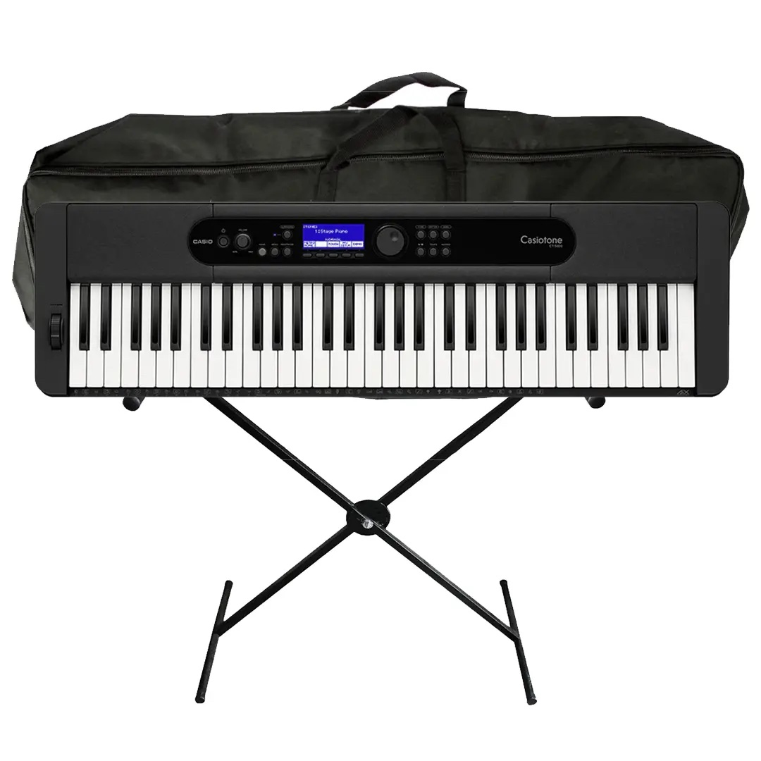 Piano Casio CT-S400 + Estuche y Base metalica 61Teclas