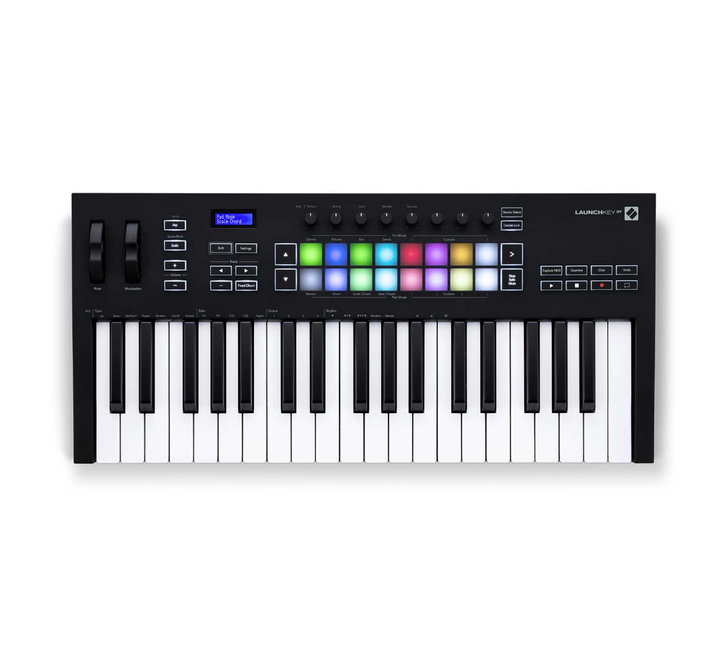 Controlador Novation Launchkey 37 Mk3 16 Pads 2 knobs 37Teclas