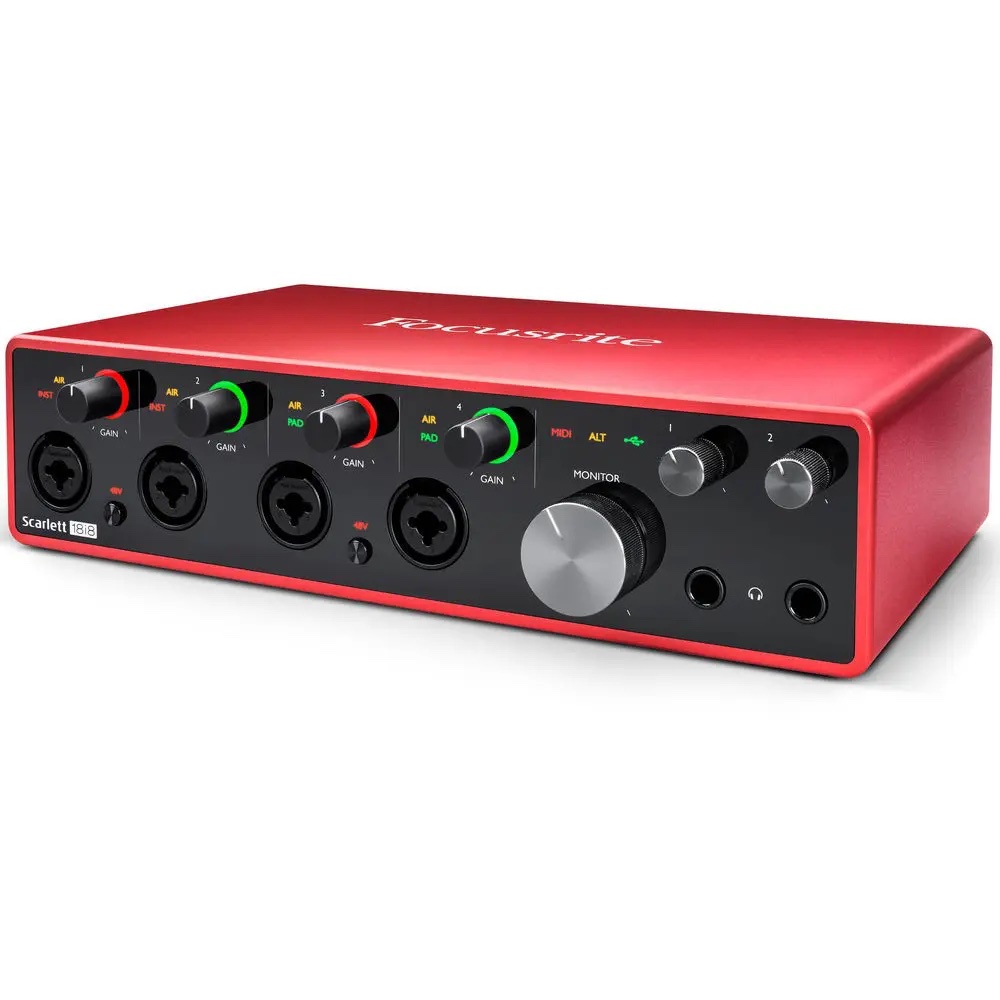 Interfaz Focusrite Scarlett 18i8 3G Air preamp 18×8 Interface