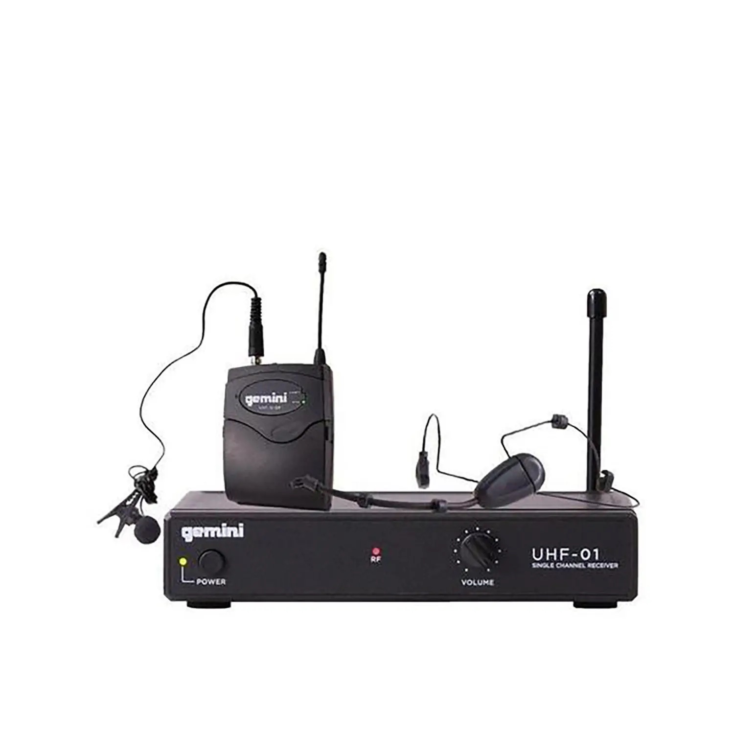 Micrófono Gemini UHF-01HL-F3 Diadema Inalámbrico