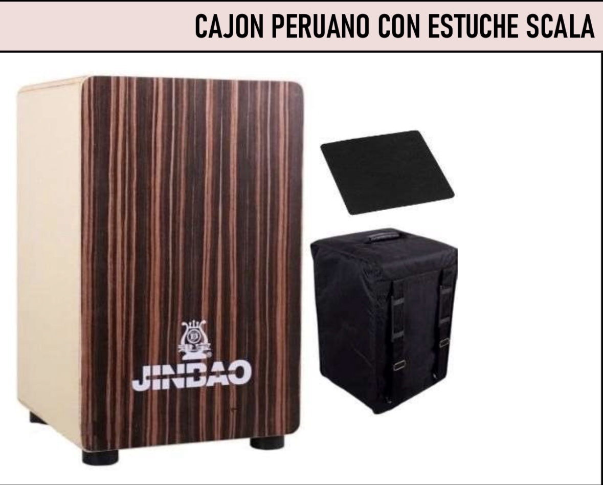 CAJON PERUANO CON ESTUCHE SCALA CAJ121