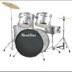 Batería Rockstar RDS-702 Platillos Silla Baquetas