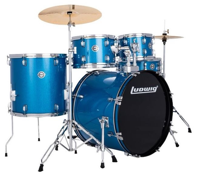 BATERIA LUDWIG ACCENT 5 PIEZAS BLUE SPARKLE LC19519DIR