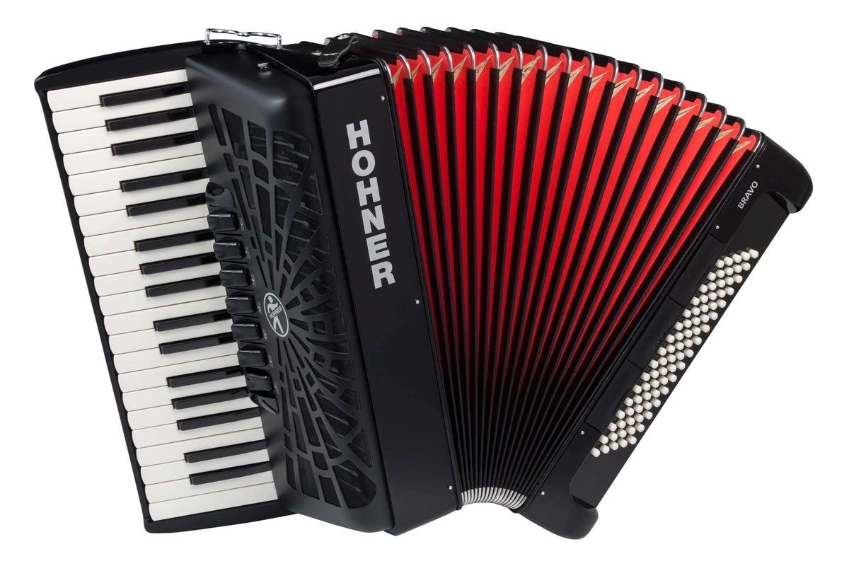 Acordeon Hohner Bravo III 80 Bajos Negro A16422