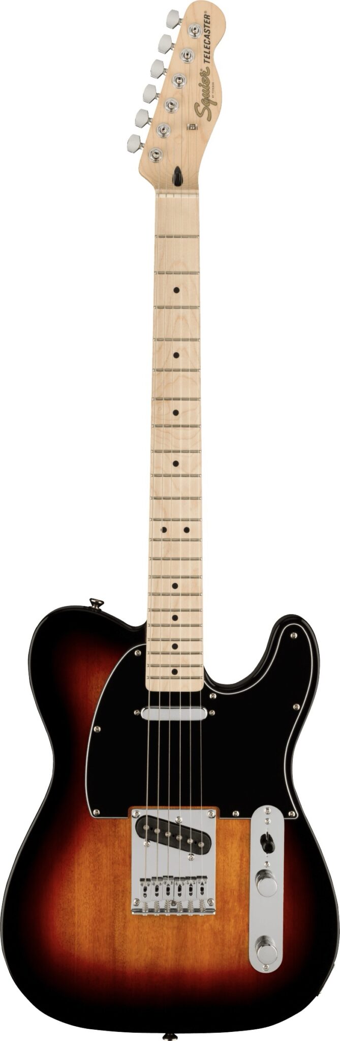 Guitarra Electrica Fender Squier Affinity Series™ Telecaster®, diapasón de arce, golpeador negro, rayos de sol de 3 colores 0378203500