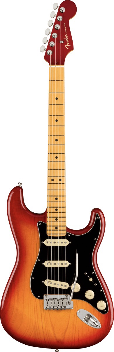 Guitarra Electrica Fender American Ultra Luxe Stratocaster®, Maple Fingerboard, Plasma Red Burst 0118062773