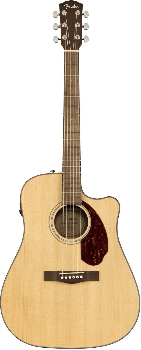 Guitarra Electroacustica Fender CD-140SCE Dreadnought, diapasón de nogal, natural con estuche0970213321