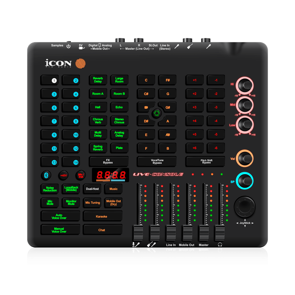 Mezclador Icon Live consola en vivo